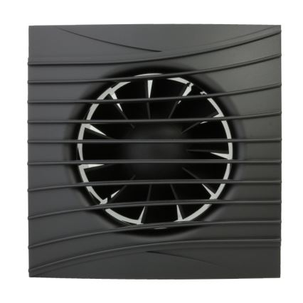 Dalap 41095ZW - Ventilador axial con temporizador y sensor de humedad 100 DARK ZW 8,4W/230V