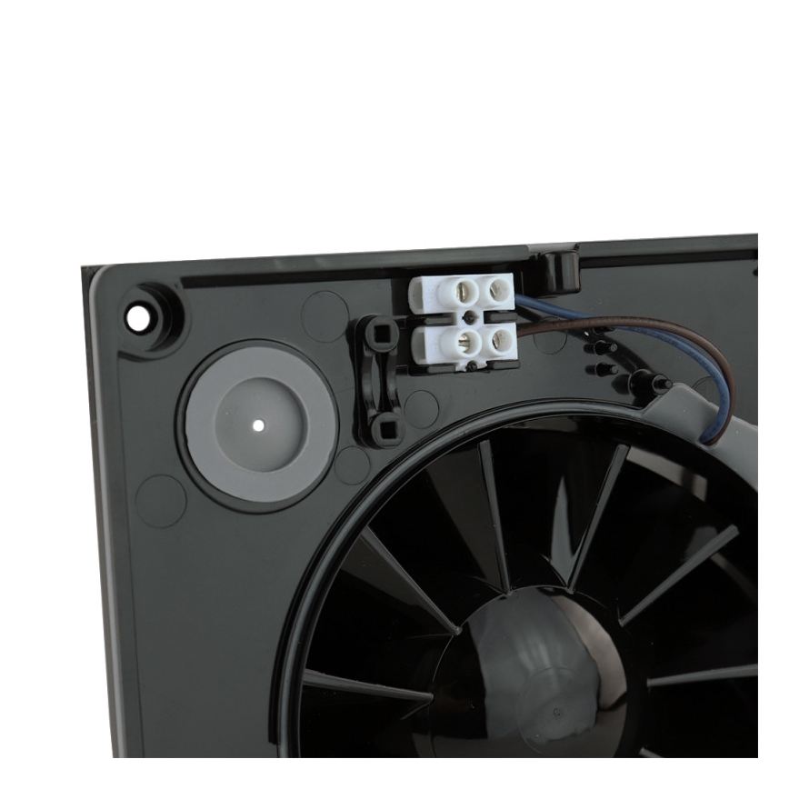 Dalap 41096ZW - Ventilador axial con temporizador 125 DARK ZW 10W/230V