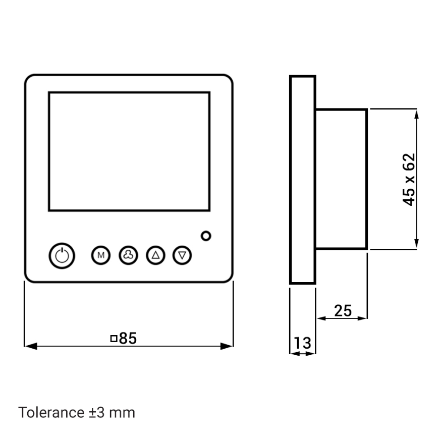 Dalap 55560 - Recuperador de calor para habitación ZEPHIR SIMPLE 4,3W/230V