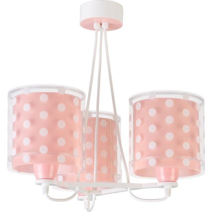 Dalber 41007S - Lámpara colgante infantil DOTS 3xE27/60W/230V