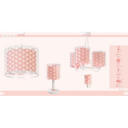 Dalber 41007S - Lámpara colgante infantil DOTS 3xE27/60W/230V