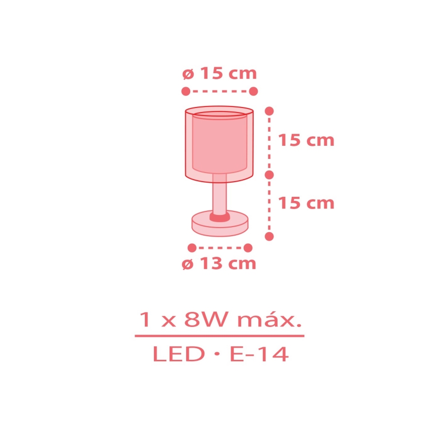 Dalber 41191 - Lámpara infantil RAINBOW 1xE14/8W/230V multicolor