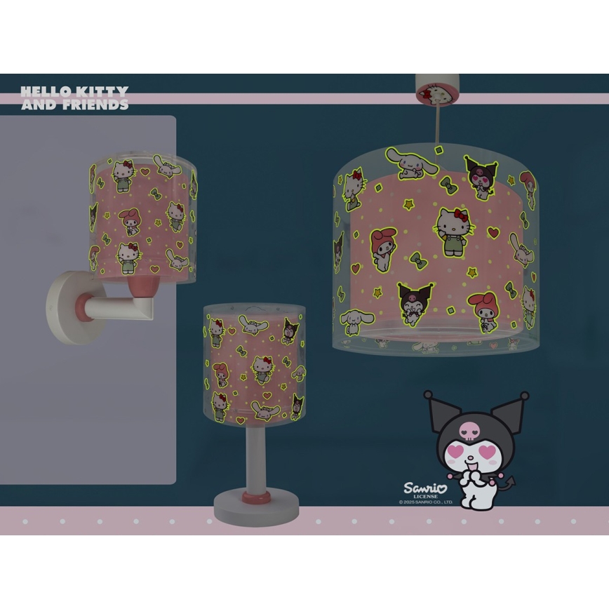 Dalber 41251 - Lámpara LED infantil HELLO KITTY&FRIENDS 1xG4/4W/230V rosa
