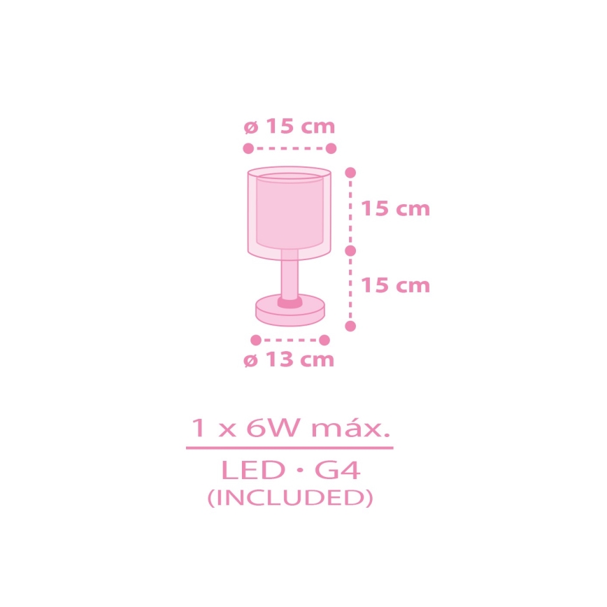 Dalber 41251 - Lámpara LED infantil HELLO KITTY&FRIENDS 1xG4/4W/230V rosa