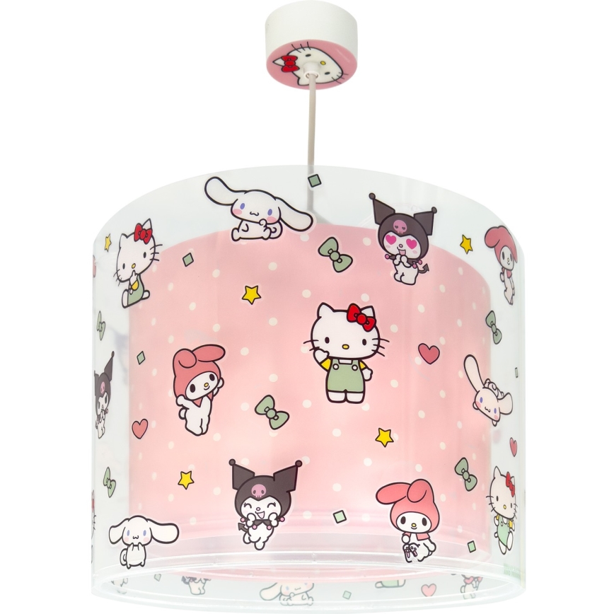 Dalber 41252 - Lámpara de techo infantil HELLO KITTY&FRIENDS 1xE27/15W/230V rosa