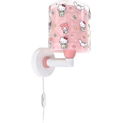 Dalber 41259 - Lámpara de pared infantil HELLO KITTY&FRIENDS 1xE27/15W/230V rosa