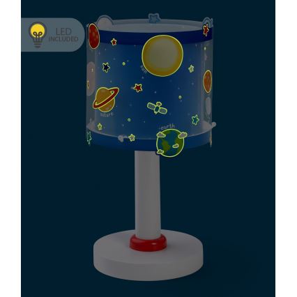 Dalber 41341N - Lámpara infantil LED PLANETS 1xG4/4W/230V azul