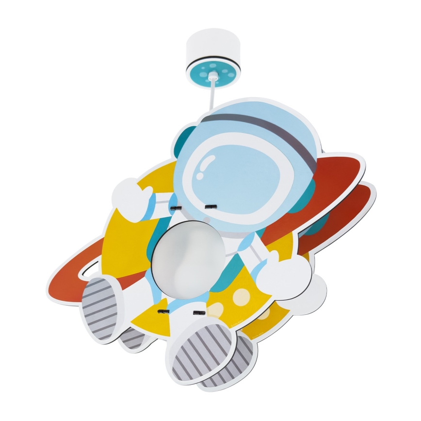 Dalber 41347 - Lámpara colgante infantil ASTRONAUT 1xE27/15W/230V