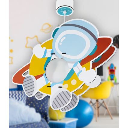 Dalber 41347 - Lámpara colgante infantil ASTRONAUT 1xE27/15W/230V