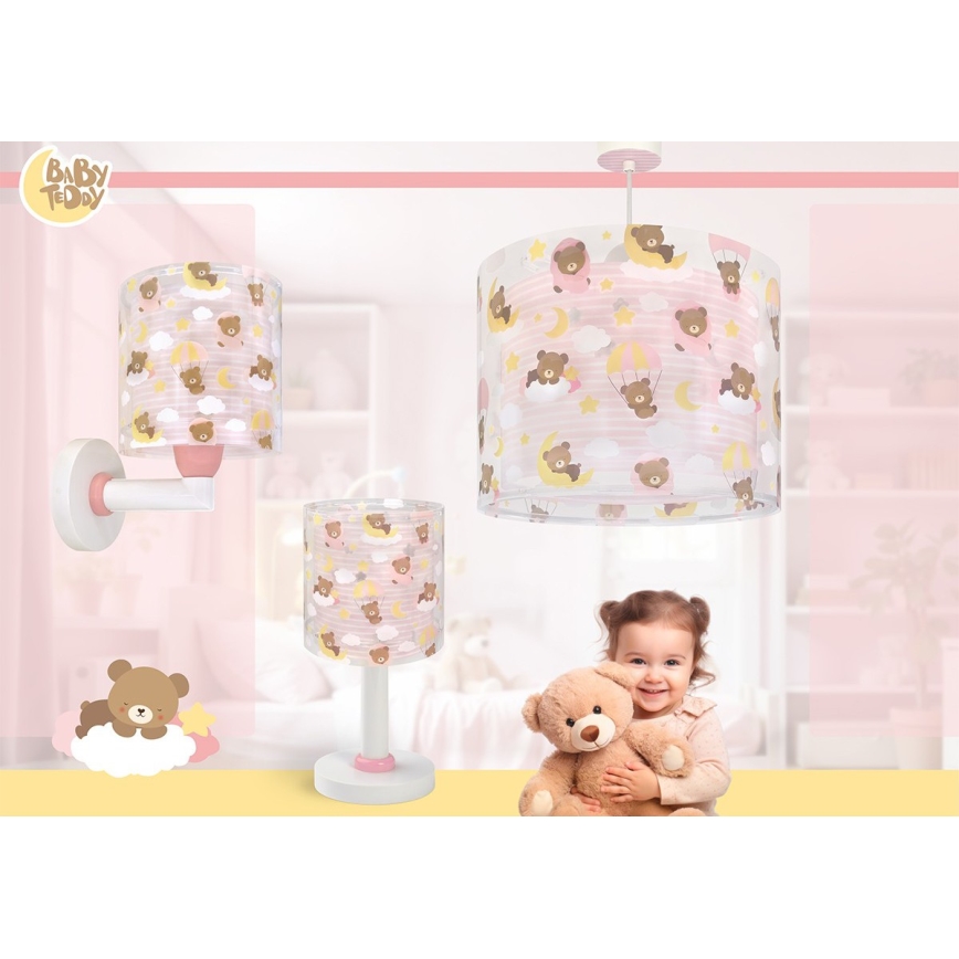 Dalber 41572S - Lámpara de techo infantil BABY TEDDY 1xE27/15W/230V rosa