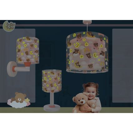 Dalber 41572S - Lámpara de techo infantil BABY TEDDY 1xE27/15W/230V rosa