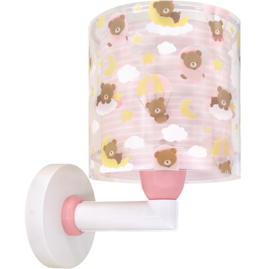 Dalber 41579S - Lámpara de pared infantil BABY TEDDY 1xE27/15W/230V rosa