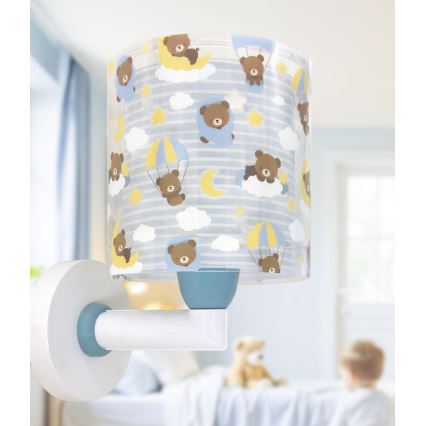 Dalber 41579T - Lámpara de pared infantil BABY TEDDY 1xE27/15W/230V azul