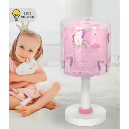 Dalber 41591N - Lámpara LED infantil UNICORNS 1xG4/4W/230V rosa