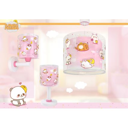 Dalber 41762S - Lámpara de techo infantil KAWAII FRIENDS 1xE27/15W/230V rosa