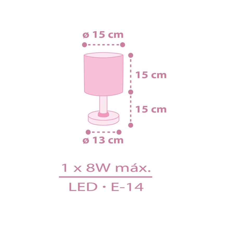 Dalber 42491N - Lámpara infantil LED FAIRY DREAMS 1xG4/4W/230V rosa