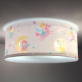 Dalber 42496 - Plafón infantil FAIRY DREAMS 2xE27/15W/230V
