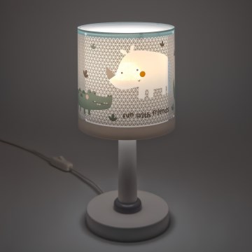 Dalber 60621N - Lámpara LED infantil RHINO&CROCO 1xG4/4W/230V gris