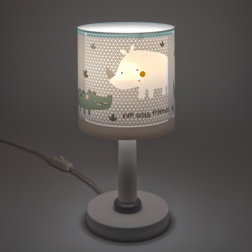 Dalber 60621N - Lámpara LED infantil RHINO&CROCO 1xG4/4W/230V gris