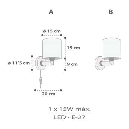 Dalber 60629 - Aplique infantil RHICO AND CROCO 1xE27/15W/230V
