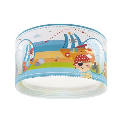 Dalber 60656 - Plafón infantil PIRATA ISLAND 2xE27/15W/230V