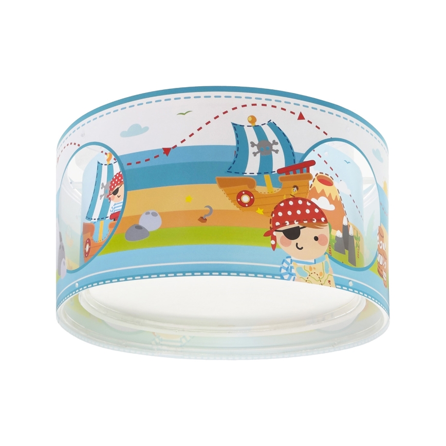 Dalber 60656 - Plafón infantil PIRATA ISLAND 2xE27/15W/230V
