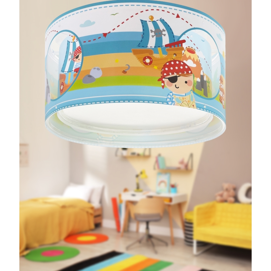Dalber 60656 - Plafón infantil PIRATA ISLAND 2xE27/15W/230V