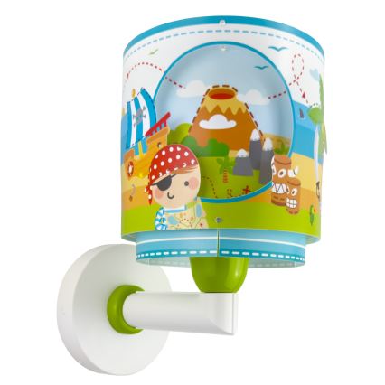 Dalber 60659 - Aplique de pared infantil PIRATE ISLAND 1xE27/15W/230V