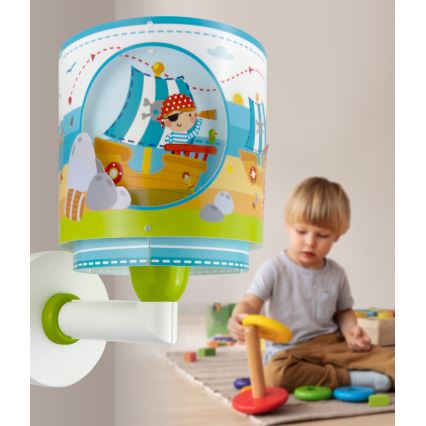 Dalber 60659 - Aplique de pared infantil PIRATE ISLAND 1xE27/15W/230V