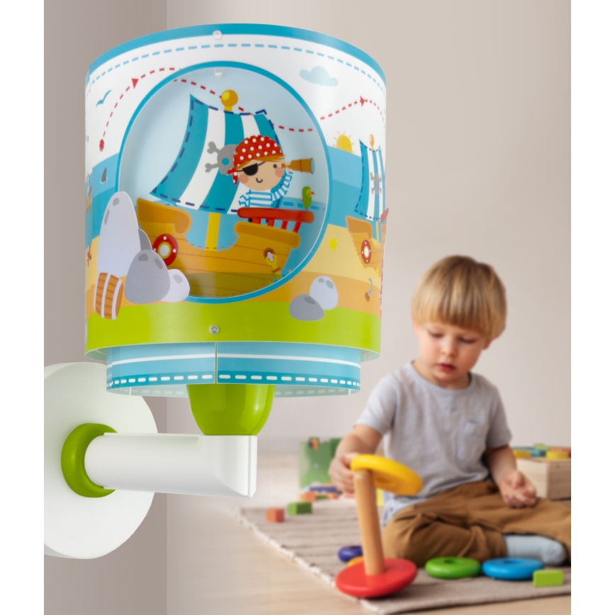 Dalber 60659 - Aplique de pared infantil PIRATE ISLAND 1xE27/15W/230V
