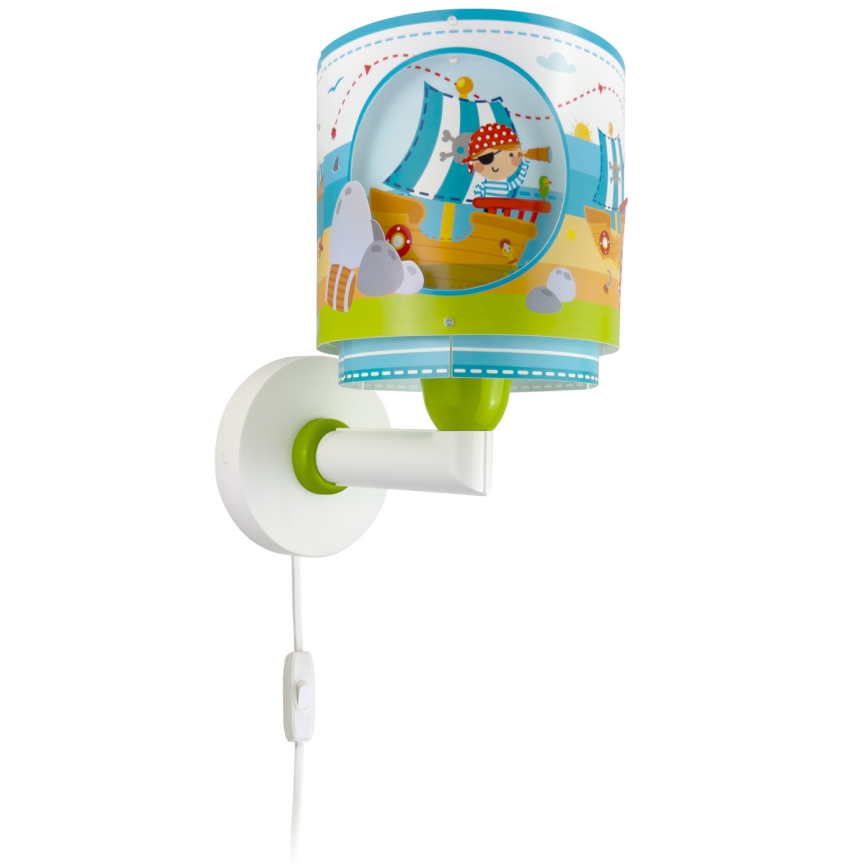 Dalber 60659 - Aplique infantil PIRATA ISLAND 1xE27/15W/230V