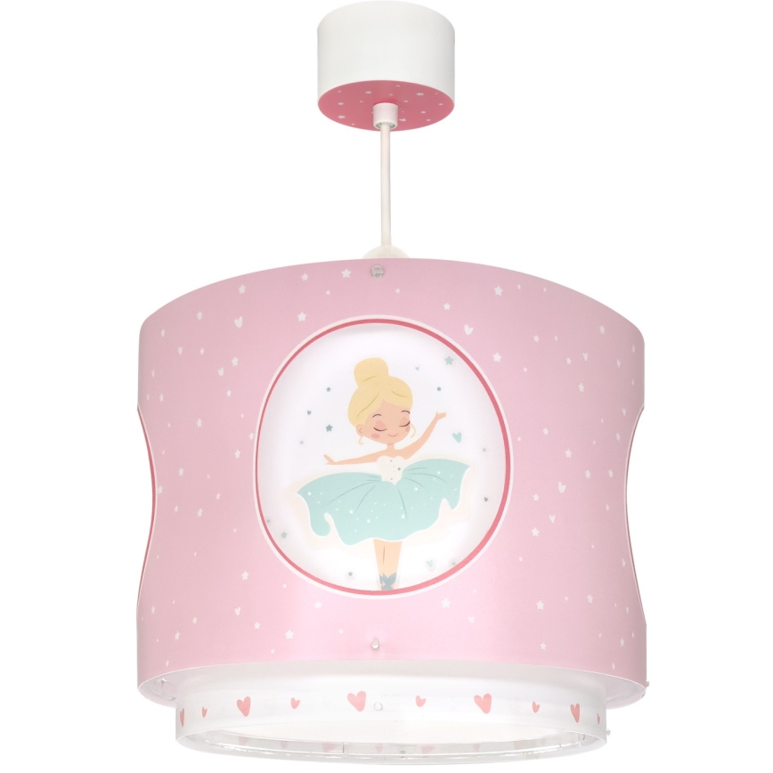 Dalber 60912 - Lámpara de techo infantil PRINCESS DANCE 1xE27/15W/230V rosa