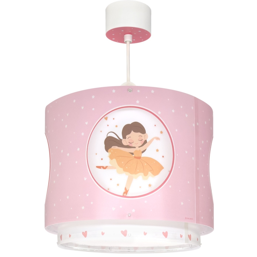 Dalber 60912 - Lámpara de techo infantil PRINCESS DANCE 1xE27/15W/230V rosa
