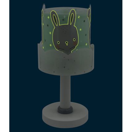 Dalber 61151H - Lámpara infantil BUNNY 1xE14/40W/230V verde