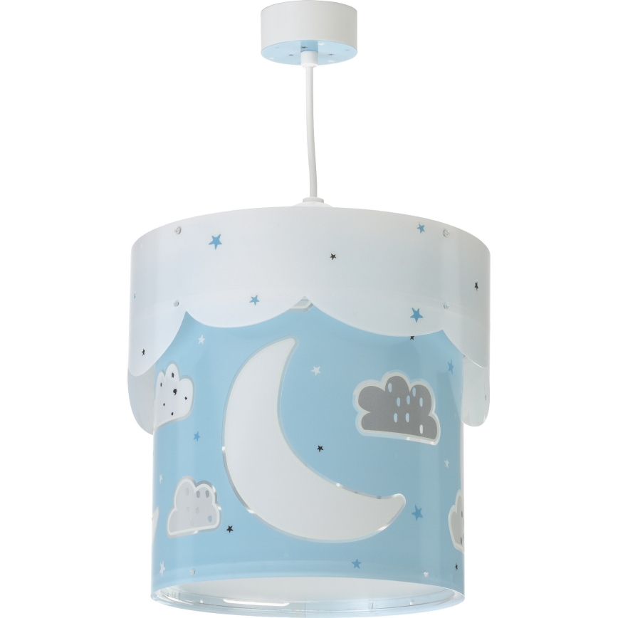 Dalber 61232T - Lámpara colgante infantil MOON 1xE27/60W/230V