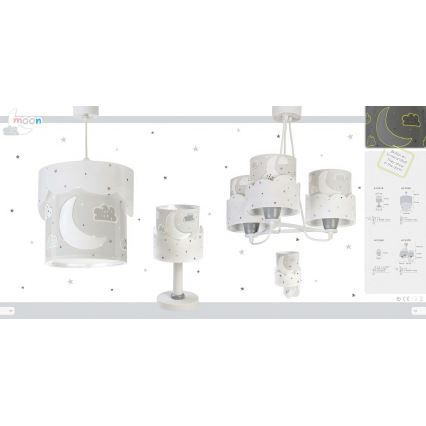 Dalber 61235E - LED Lámpara con enchufe MOON 1xE14/0,5W/230V