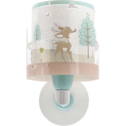 Dalber 61279 - Aplique infantil LOVING DEER 1xE27/60W/230V