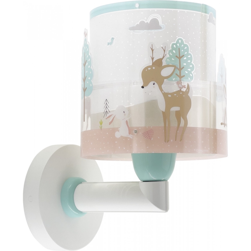 Dalber 61279 - Aplique infantil LOVING DEER 1xE27/60W/230V