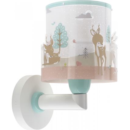 Dalber 61279 - Aplique infantil LOVING DEER 1xE27/60W/230V