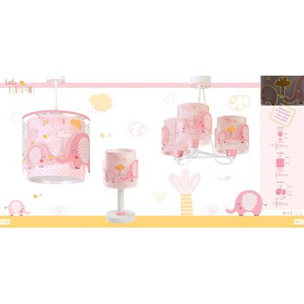 Dalber 61331S - Lámpara infantil LITTLE ELEPHANT 1xE14/40W/230V