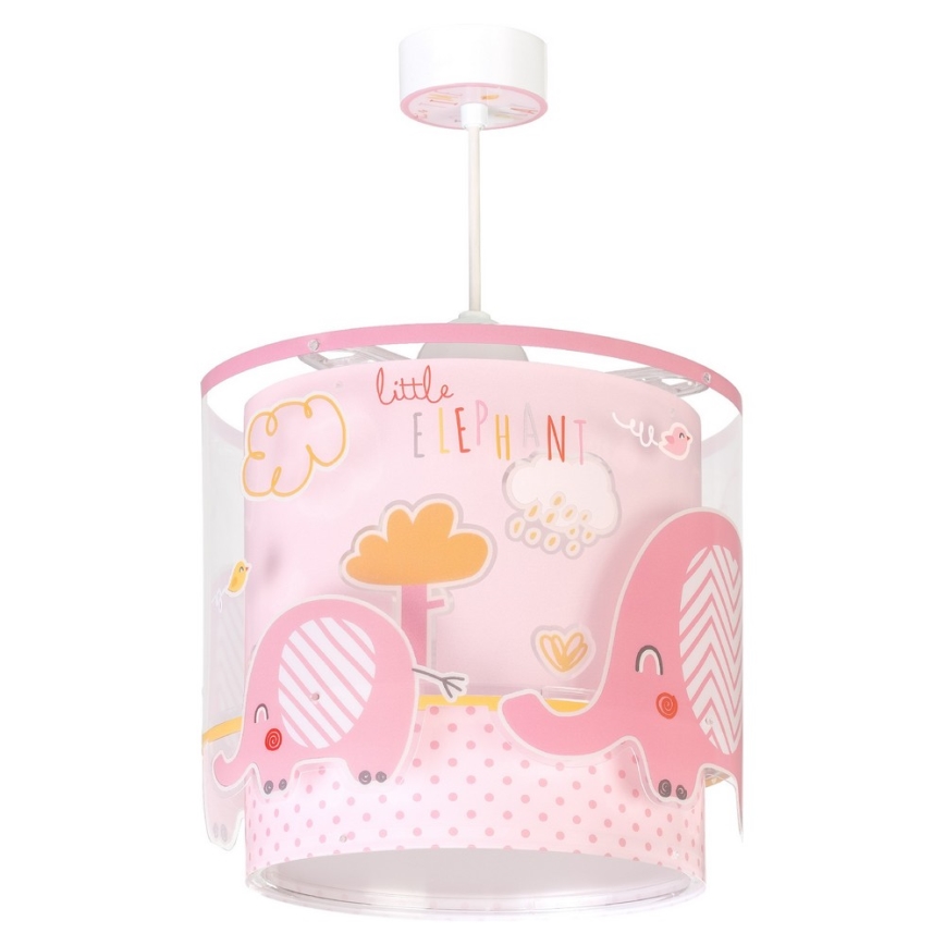 Dalber 61332S - Lámpara colgante infantil LITTLE ELEPHANT 1xE27/60W/230V