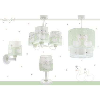 Dalber 61711H - Lámpara infantil SWEET LOVE 1xE14/40W/230V verde