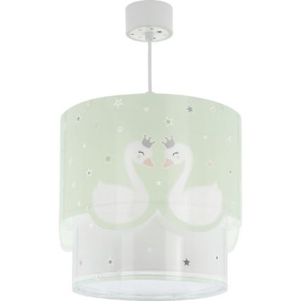 Dalber 61712H - Lámpara colgante infantil SWEET LOVE 1xE27/60W/230V verde