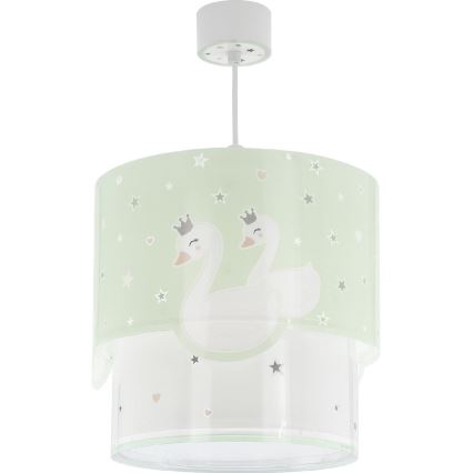 Dalber 61712H - Lámpara colgante infantil SWEET LOVE 1xE27/60W/230V verde