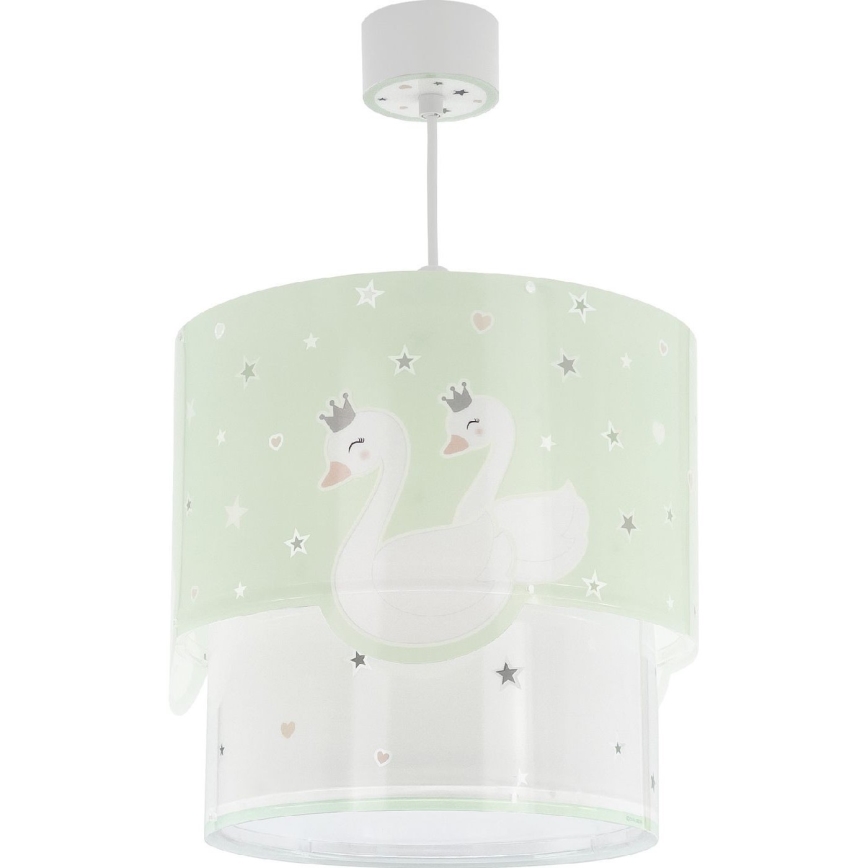 Dalber 61712H - Lámpara colgante infantil SWEET LOVE 1xE27/60W/230V verde