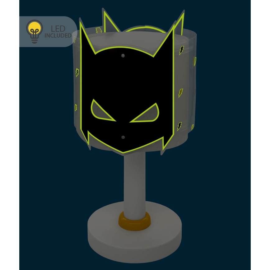 Dalber 61801N - Lámpara infantil LED DARK HERO 1xG4/4W/230V blanca/negra