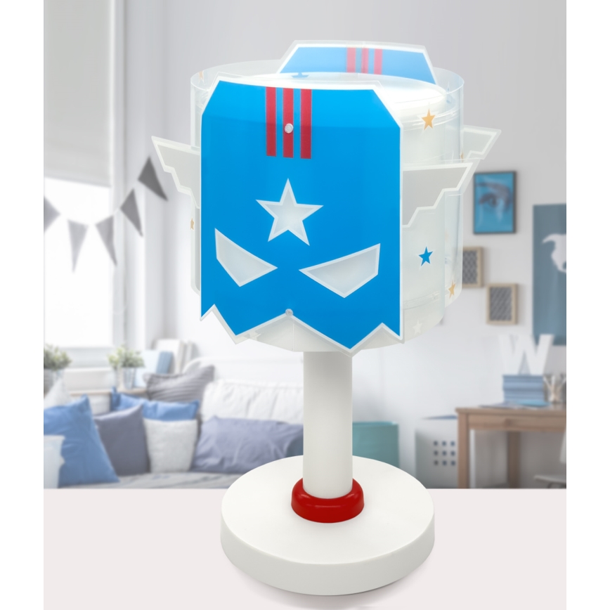 Dalber 61811 - Lámpara infantil AZUL HERO 1xE14/8W/230V