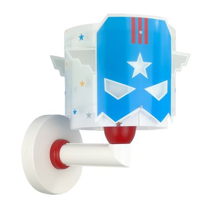 Dalber 61819 - Aplique infantil AZUL HERO 1xE27/15W/230V