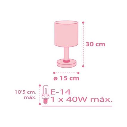 Dalber 62001S - Lámpara infantil COLORS 1xE14/40W/230V
