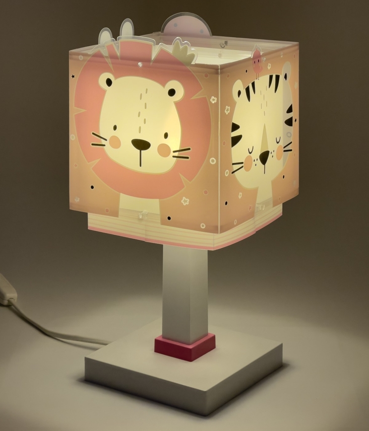 Dalber 63111NS - Lámpara infantil LED BABY JUNGLE 1xG4/4W/230V rosa